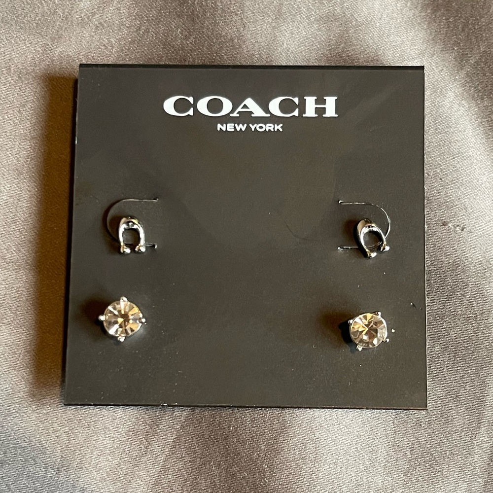 Coach Signature C Stud Earrings Set